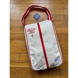 AME & LULU Cherry Hamptons Canvas Shoe Bag (NWT)